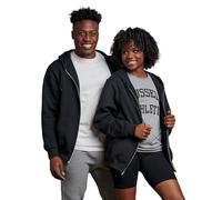 Russell Athletic Men's Dri-Power Fleece Hoodies, Moisture Wicking, Cotton Blend, Relaxed Fit, Sizes S-4x, Black Full Zip, XXL