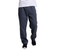 Russell Athletic Men's Dri Power Fleece Open Bottom Sweatpants with Pockets, Relaxed Fit, Moisture Wicking, Black Heather, XXL
