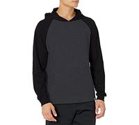 Russell Athletic Men's Essential Cotton Hoodie Shirt, Black Heather/Black, XXL