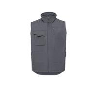 (XXL, Convoy Grey) Russell Mens Heavy Duty Gilet