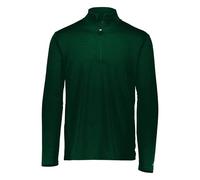 Russell Athletic Men's Lightweight Performance 1/4 Zip Warm Up Jacket, Dark Green, XX-Large