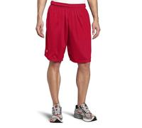 Russell Athletic Men's Mesh Short with Pockets, True Red, Medium