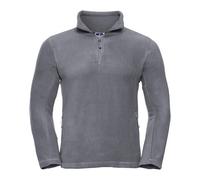 Russell Athletic Mens Quarter Zip Fleece Top (Convoy Grey) - Dark Grey - Size Large