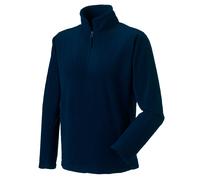 Russell Athletic Mens Quarter Zip Fleece Top (French Navy) - Size X-Small