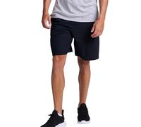 Russell Athletic Men's Relaxed Fit 9" Cotton Shorts with Pockets, Adjustable Elastic Waist, Sizes S-4x, Black, X-Large