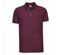 Russell Athletic Mens Stretch Short Sleeve Polo Shirt (Burgundy) - Size X-Large