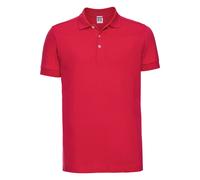 Russell Athletic Mens Stretch Short Sleeve Polo Shirt (Classic Red) - Size Small