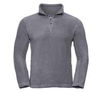 Russell Athletic Mens Zip Neck Outdoor Fleece Top (Convoy Grey) - Dark Grey - Size X-Small