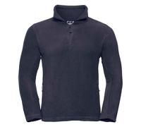 Russell Athletic Mens Zip Neck Outdoor Fleece Top (French Navy) - Size Small