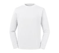 Russell Athletic Unisex Adults Pure Organic Reversible Sweatshirt (White) Cotton - Size 3XL