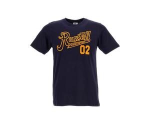 Russell Athletic Unisex Kids Crewneck Tee T-Shirt, Marine, 164 UK