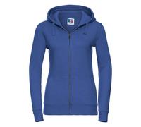 (XS, Bright Royal Blue) Russell Womens/Ladies Authentic Full Zip Hoodie