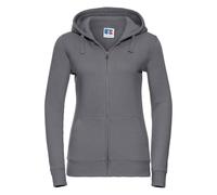 Russell Athletic Womens/Ladies Authentic Full Zip Hoodie (Convoy Grey) - Dark Grey - Size Medium