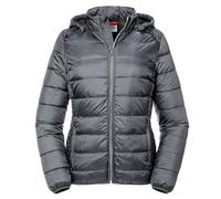 Russell Athletic Womens/Ladies Hooded Nano Padded Jacket (Iron) - Grey - Size Small