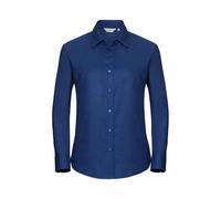 Russell Athletic Womens/Ladies Oxford Easy-Care Long-Sleeved Shirt (Bright Royal Blue) - Navy/Blue - Size 3XL