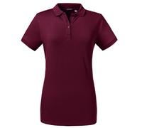 (2XL, Burgundy) Russell Womens/Ladies Tailored Stretch Polo