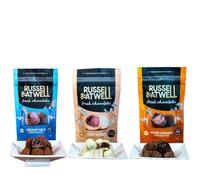 Russell & Atwell Fresh Chocolate | Luxury Gifts | Blond Monty - Dirty Blond, Salted Caramel & Milk Chocolate Truffles | Chocolate Multipack | UK Made | Letterbox Gift Box - 3 x 90g Packs