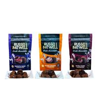 Russell & Atwell Fresh Chocolate | Luxury Gifts | Dark Monty - Salted Caramel, Dark & Extra Chocolate Truffles | Chocolate Multipack | UK Made | Letterbox Gift - 3 x 90g Packs
