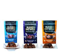 Russell & Atwell Fresh Chocolate | Luxury Gifts | Golden Monty - Milk & Dark Chocolate & Salted Caramel Truffles | Chocolate Multipack | UK Made | Letterbox Gift Box - 3 x 90g Packs