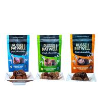 Russell & Atwell Fresh Chocolate | Luxury Gifts | Nutty Monty - Hazelnut, Salted Caramel & Milk Chocolate Truffles | Chocolate Multipack | UK Made | Letterbox Gift Box - 3 x 90g Packs