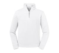 Russell Authentic 1/4 Zip Sweatshirt - Mens Full Sleeves Plain Jumper Top