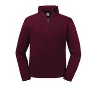 Russell Authentic 1/4 Zip Sweatshirt - Mens Full Sleeves Plain Jumper Top