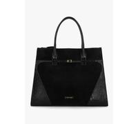 RUSSELL & BROMLEY Chorlton Black Suede Moc Croc Tote Bag Size: One Siz