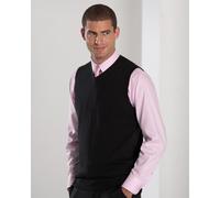 Russell Collection 716M V-Neck Sleevless Knitted Pullover French Navy 2XS