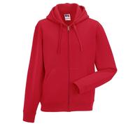 Russell Collection Authentic Zipped Hoodie Classic Red Size: L Colour: L