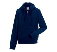 Russell Collection Authentic Zipped Hoodie French Navy Size: 3XL Colou 3XL
