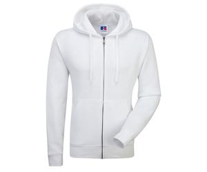 Russell Collection Authentic Zipped Hoodie White Size: 2XL Colour: Whi 2XL