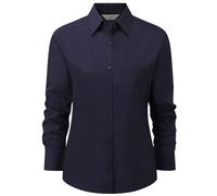 Russell Collection Ladies' Long Sleeve Classic Easy Care Polycotton Poplin Shirt