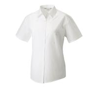 Russell Collection Ladies Short Sleeve Classic & Elegant Polycotton Poplin Shirt