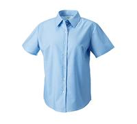 Russell Collection Ladies' Short Sleeve Easy Care Oxford Shirt[933F]