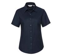 Russell Collection Ladies Short Sleeve Easy Care Oxford Shirt Workwear