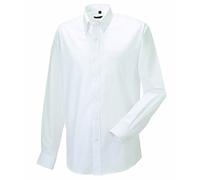 Russell Collection Long sleeve Oxford shirt White 19.5