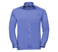 Russell Collection Men's Corporate Blue Long Sleeve Shirt (18)