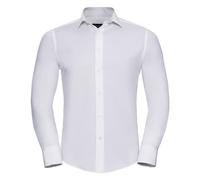 Russell Collection Mens Easy-Care Fitted Long-Sleeved Shirt RW9505