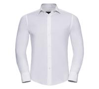 Russell Collection Mens Easy-Care Fitted Long-Sleeved Shirt RW9505