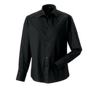 Russell Athletic Collection Mens Fitted Long-Sleeved Shirt (Black) - Size X-Large