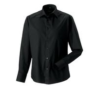 Russell Athletic Collection Mens Fitted Long-Sleeved Shirt (Black) - Size 2XL
