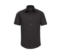 Russell Athletic Collection Mens Fitted Short-Sleeved Shirt (Black) - Size Small
