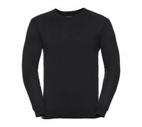 Russell Collection Mens Knitted V Neck Sweatshirt RW9093