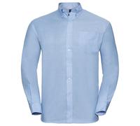 Russell Collection Mens Long Sleeve Easy Care Oxford Shirt 1 BC1023