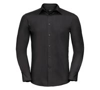 Russell Collection Mens Long Sleeve Poly-Cotton Tailored Poplin Shirt BC1018