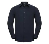 Russell Collection Mens Long Sleeve Poly-Cotton Tailored Pop BC1018