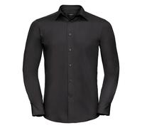 Russell Collection Men's Long Sleeve Poplin Shirt R-924M-0 - Formal Wear Shirt