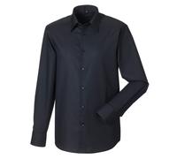 Russell Collection Men's Long Sleeve Tailored Classic & Comfortable Oxford Shirt