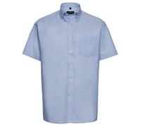 Russell Collection Mens Oxford Easy-Care Short-Sleeved Shirt / N/A N/A PC6420