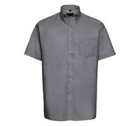 Russell Collection Men's Oxford Formal Shirt in Silver | Size: 2XS Russell Collection Silver 2XS